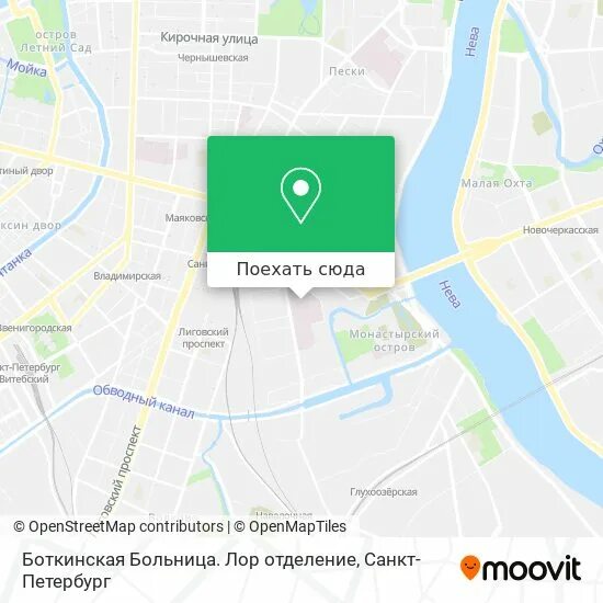 Автобус от беговой до боткинской больницы