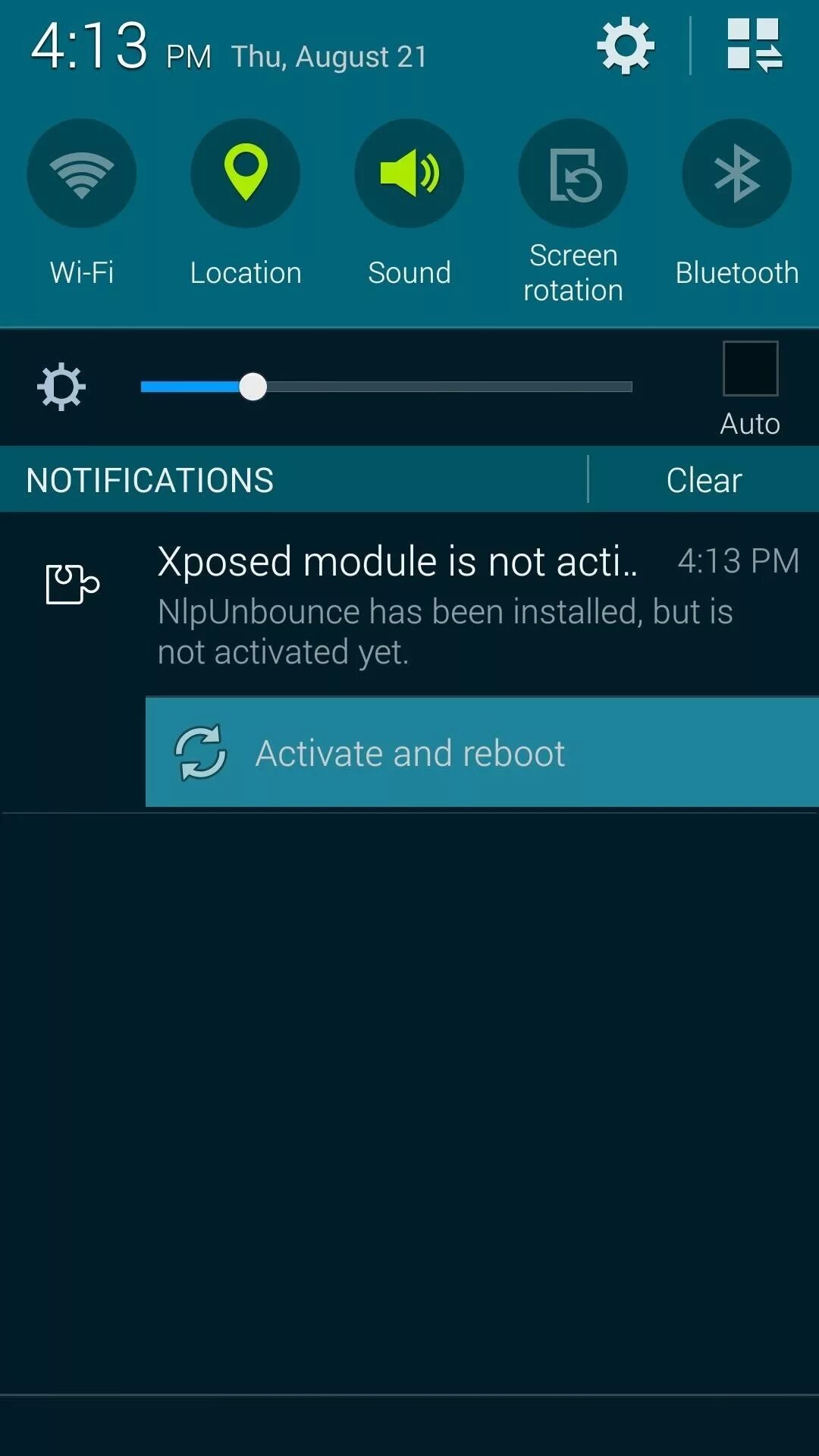 Bluetooth screen