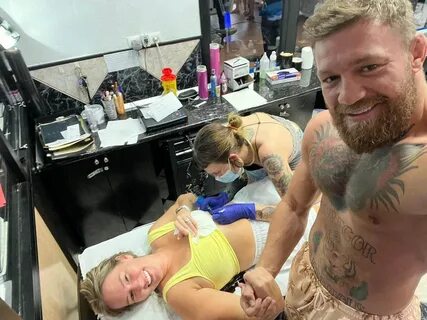 Dee Devlin gets romantic Conor McGregor tattoo below her boob as UFC star's part