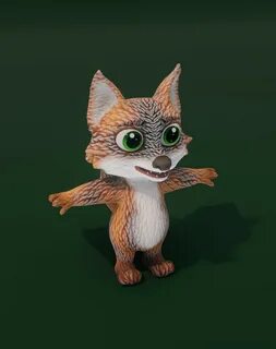 Fox 3d model