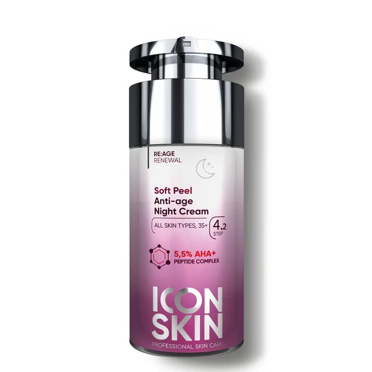 Айкон скин крем для лица. Icon Skin омолаживающий ночной крем Soft Peel Cream. Крем Айкон скин анти эйдж. Крем Soft для лица Skin Evolution. Venus крем филлер для лица против морщин