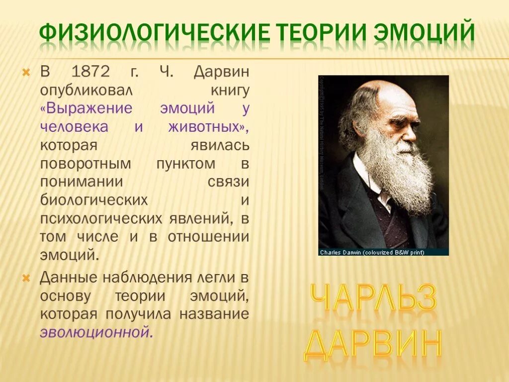 Теория эмоций Чарльза Дарвина. Теории эмоций теория Чарльза Дарвина.