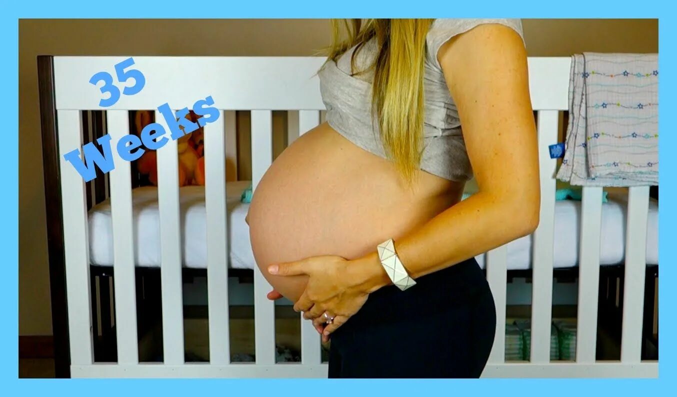 Беременный животик на 35 недели. 35 неделя 2 дня