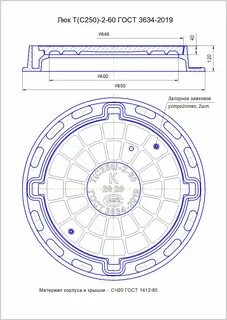 Люк тип т с250 к 1 60