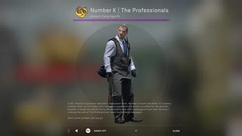 The professionals number k