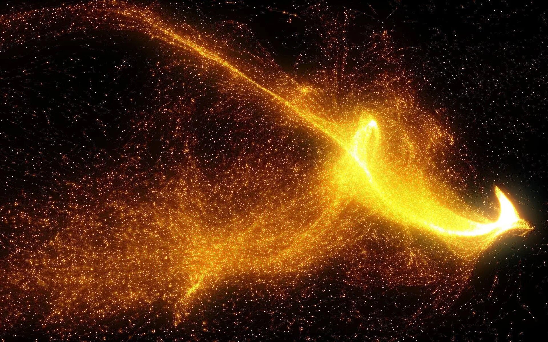 искры волшебства. золотистое свечение. огненные блики. магический фон. магические эффекты для фотошопа.