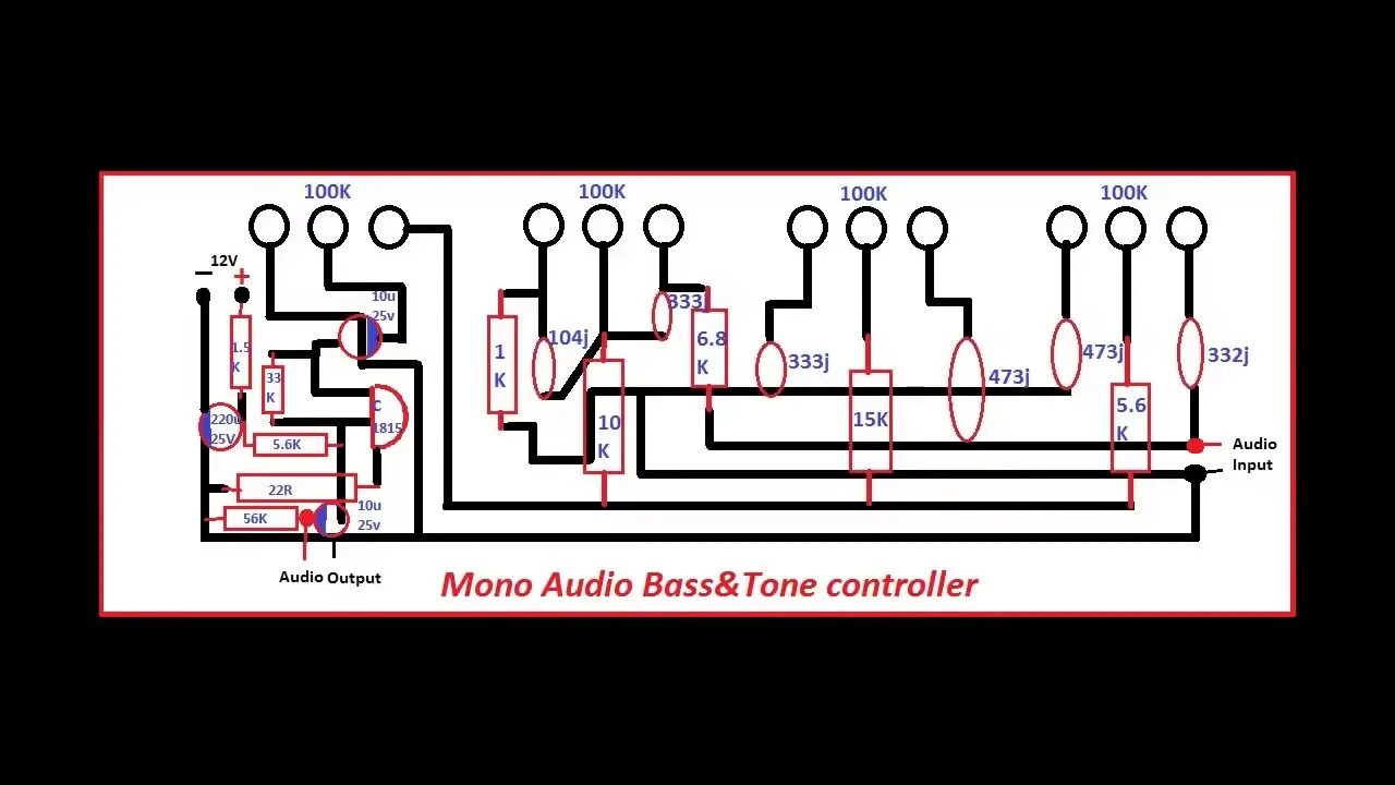 Tone Control Apex Audio untuk Amplifier. Усилитель Treble Bass. Stereo Tone Control schematic. Active Tone Control schematic.