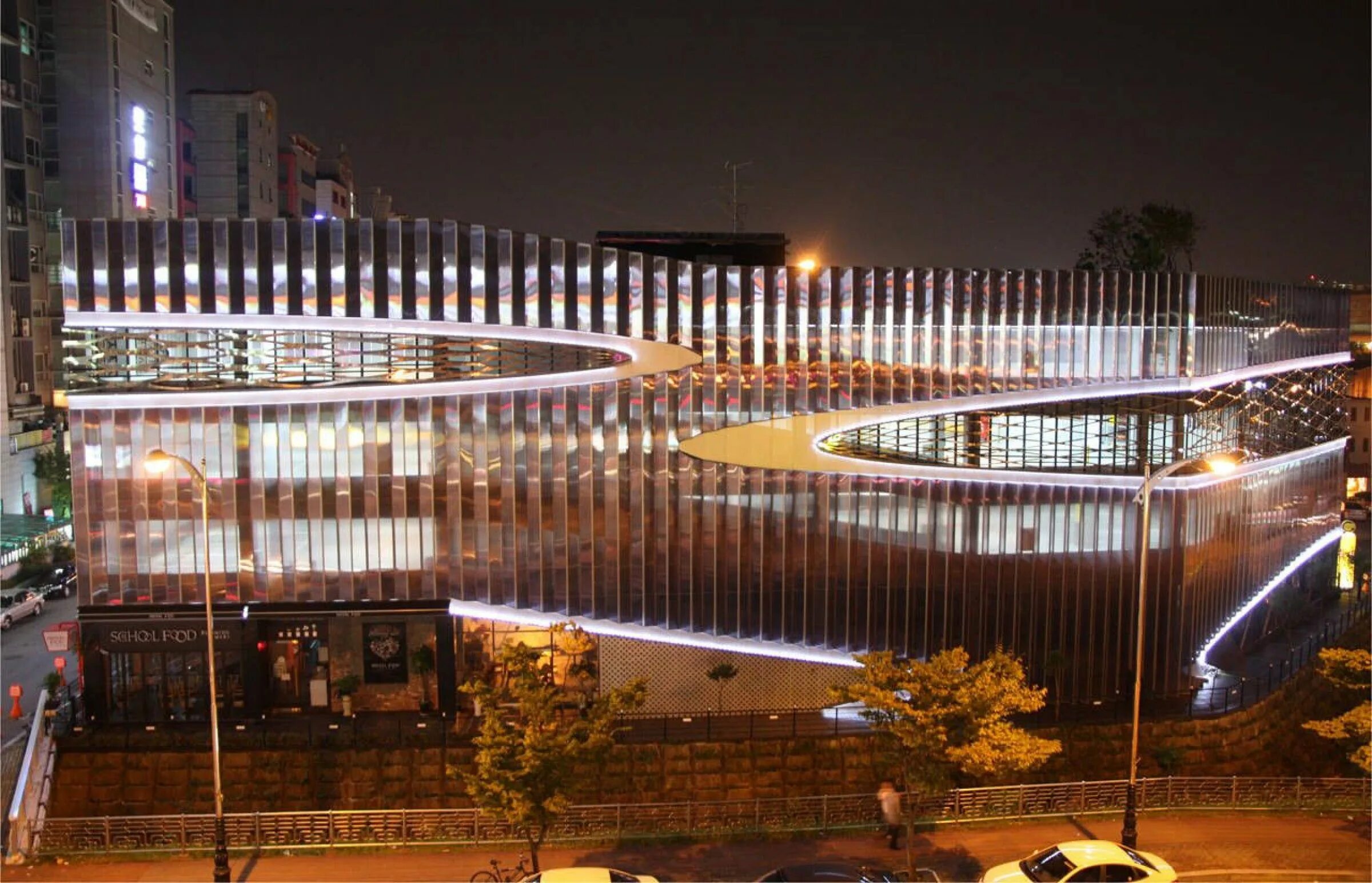 Здание виднее. Herma parking building (южная корея). здание парковки herma / joho architecture. парковочное здание в южной корее. необычные многоуровневые парковки.