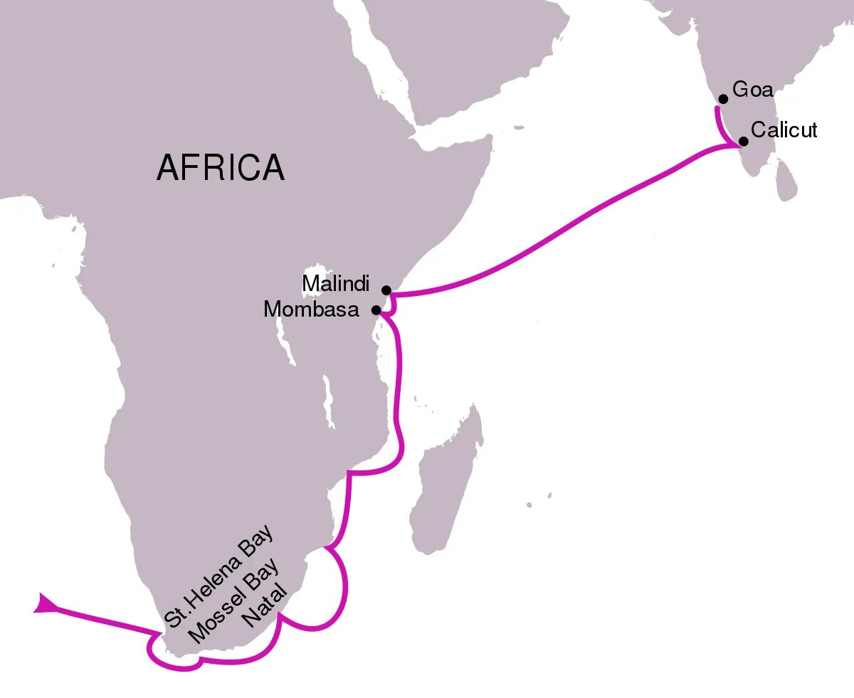 Васко да гама первое путешествие. Первое путешествие ВАСКО да Гамы в Индию. ВАСКО да Гама маршрут в Индию. Плавание ВАСКО да Гама в Индию. Карта первого путешествия ВАСКО да Гама в Индию.