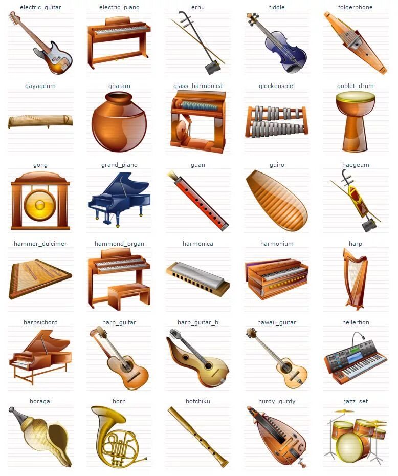 Музыкальные инструменты. Музыкальные инструменты и их названия. Звуковые инструменты. Инструменты для музыки название. Музыкальные инструменты на р