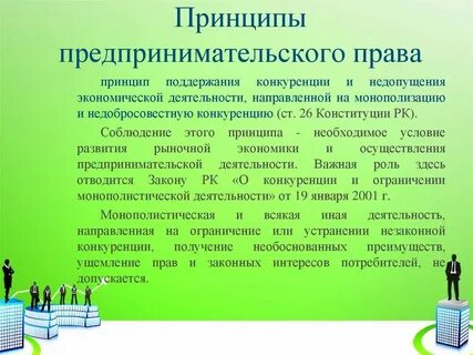 Найдите в предложенном списке принципы предпринимательской деятельности