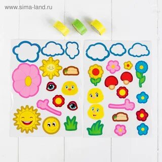 Аппликация наклейками
