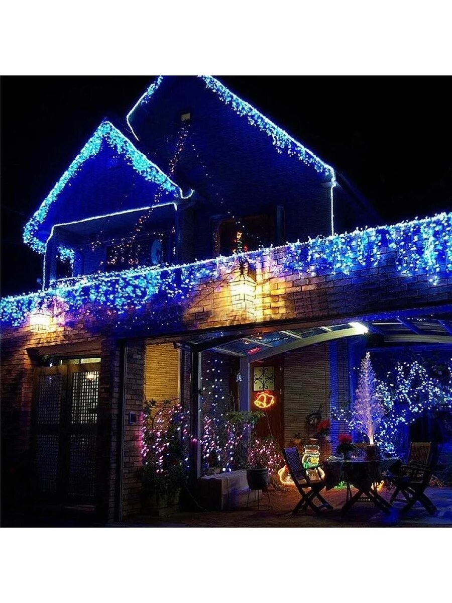 Гирлянда бахрома уличная. Гирлянда на крышу. Led christmas icicle lights. Огоньки на крыше дома. Украшение гирляндами фасада дома.