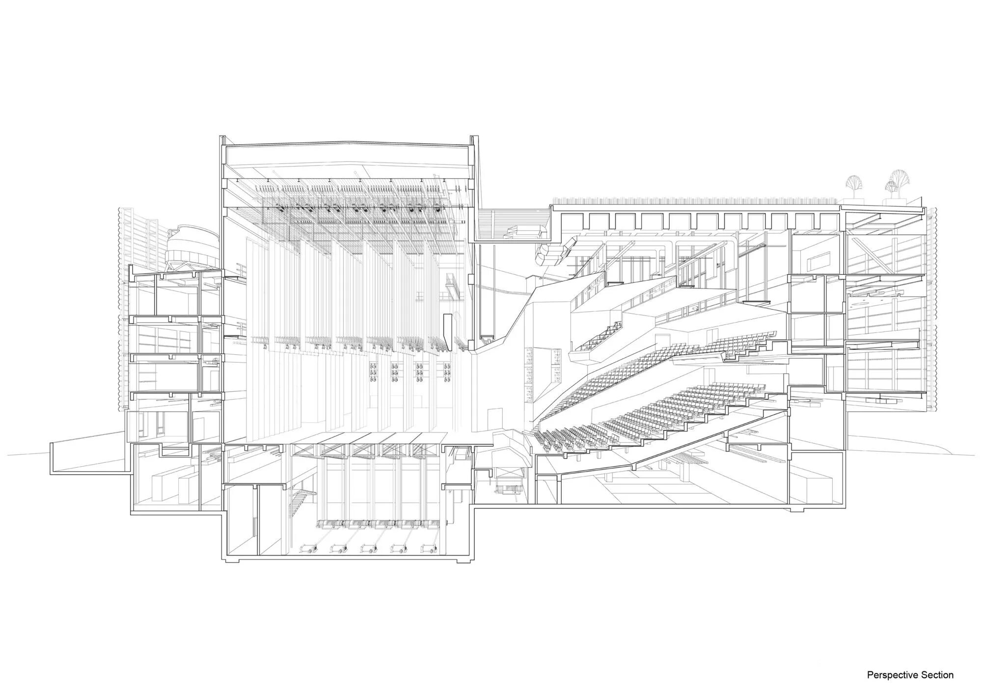 Performing arts cinema unit 3. Оперный театр Копенгаген план. Сиднейский оперный театр план. Архитектура Фостер театр в Шанхае чертежи. Разрез театра.