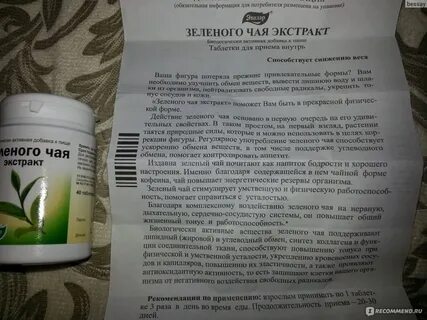 Экстракт зеленого чая состав
