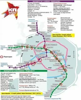 Карта электричек одинцово