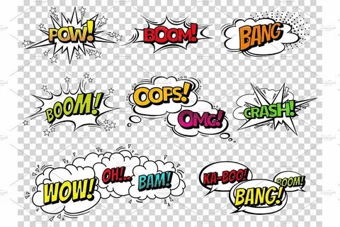 Collection vector bubble icon speech phrase, cartoon exclusive font label t...