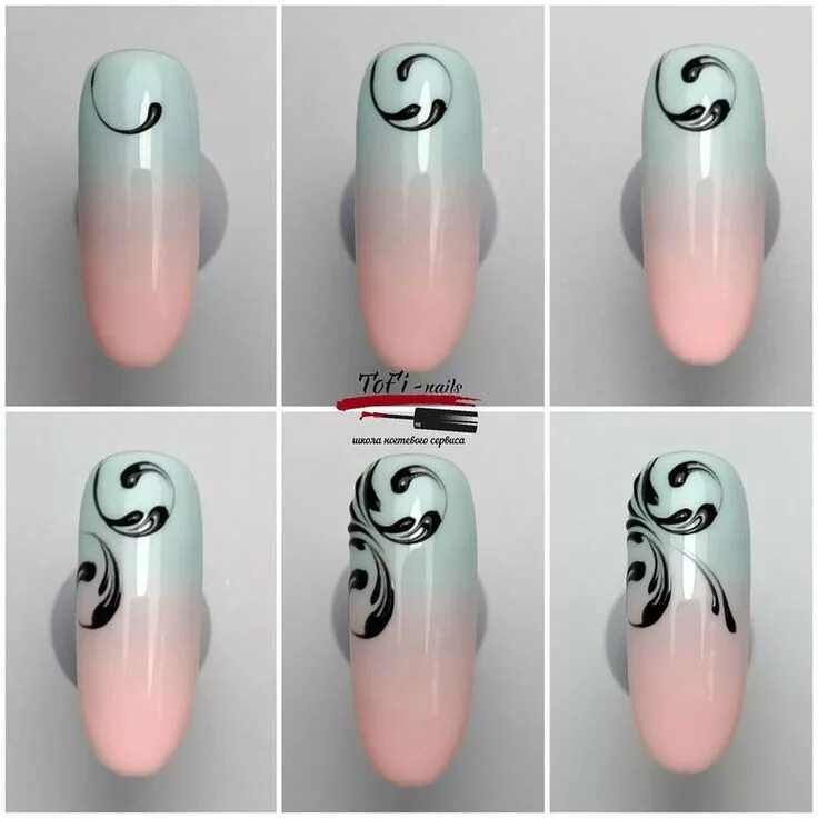 Маникюр пошагово Nail drawing, Nail art tutorial, Nail art techniques