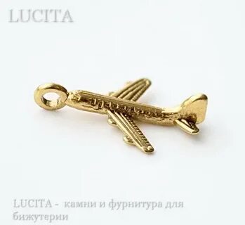 Золотой кулон самолет