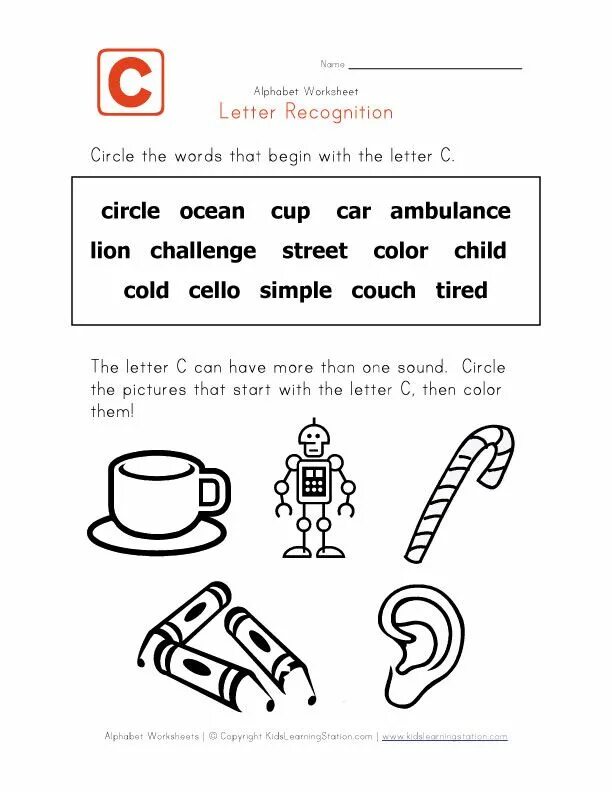 Буква c Worksheets. Letter c Words. C Words for Kids. Words with Letter c for Kids.