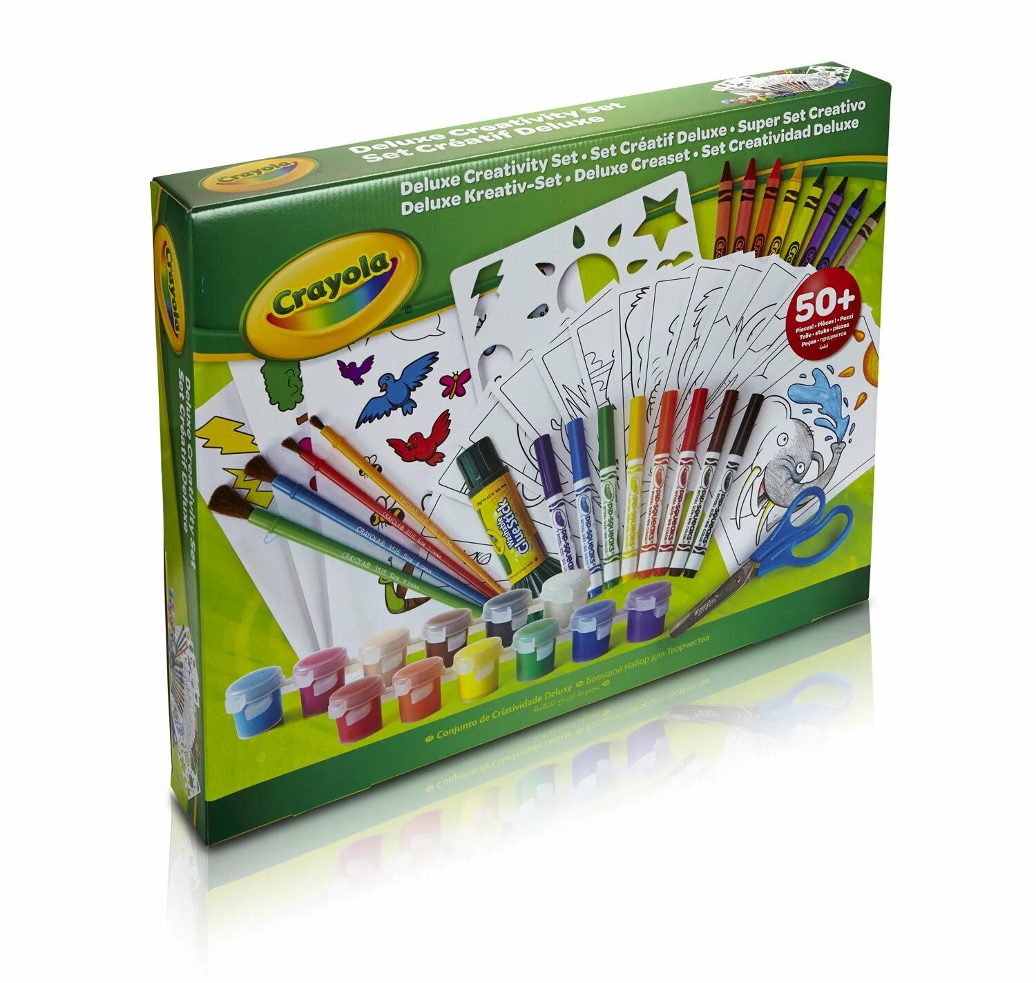 Мульти набор. Набор красок crayola. crayola фломастеры 50 штук. набор crayola для украшений. этикетка мелков crayola.