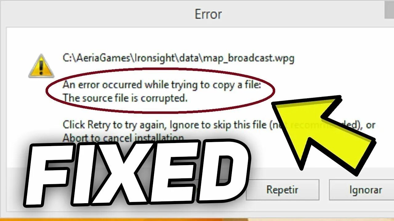 An error occurred playback. Error occurred. file corrupted. file is corrupted. kimdracula error corrupted file.