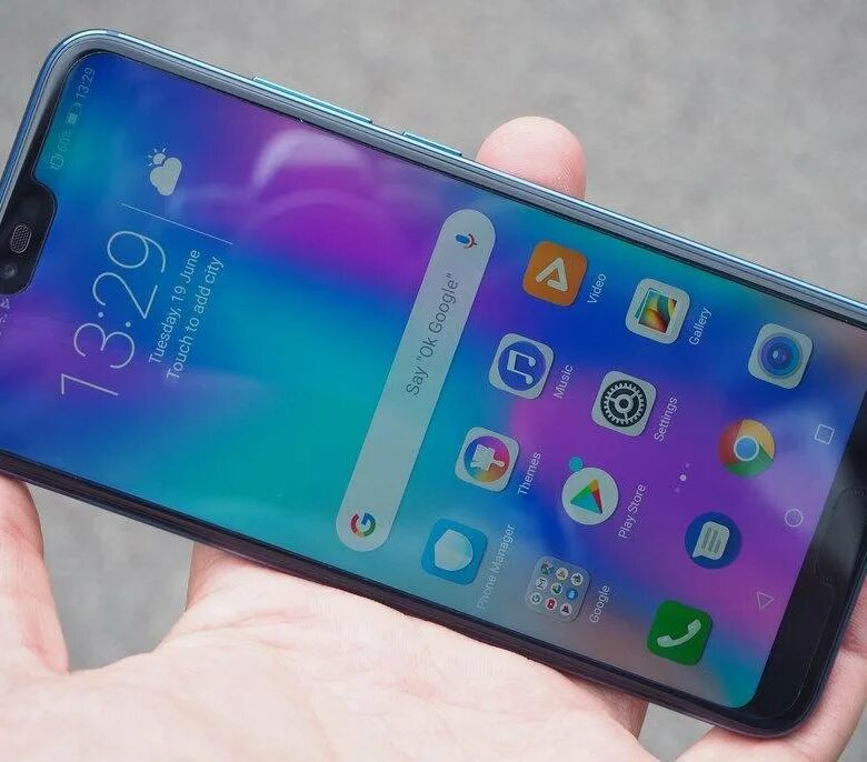 Honor 10 синего