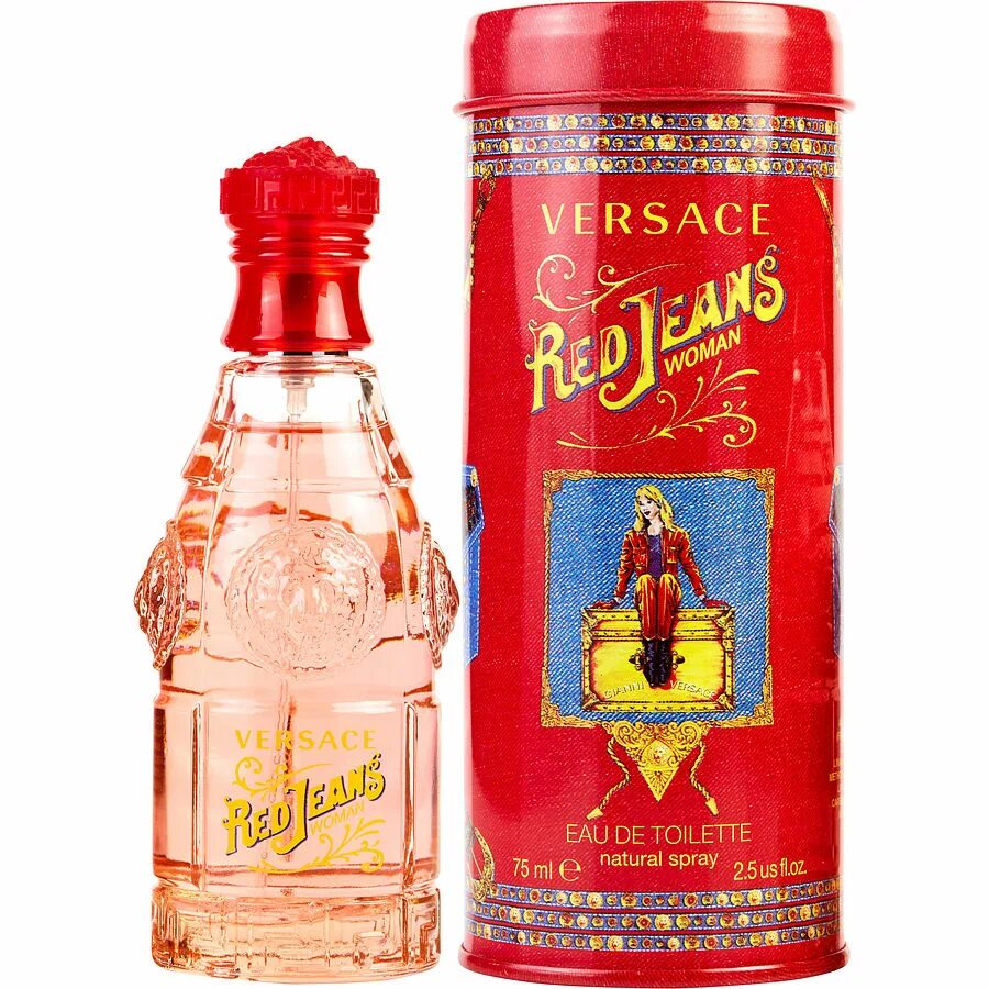 Купить воду versace. Versace Red Jeans 75 EDT. Versace Red Jeans EDT 75ml. Духи Версаче женские Red Jeans. Versace Jeans woman 75 мл.