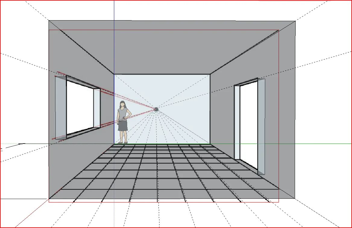 Экран в перспективе. Перспектива Sketchup. Квадрат в перспективе внутри проект комнаты. Большое окно в перспективе. Расширить перспективы