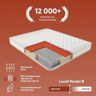 Матрас независимые пружины 160х200 см
