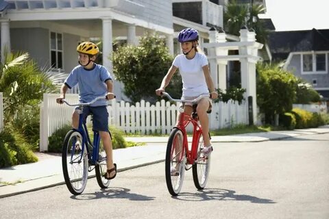 I am riding a bike