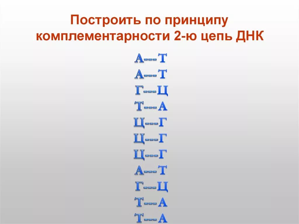 Следующее строение. А Г Ц А Т Т Г Ц А ДНК 2 цепь. Цепочка ДНК по принципу комплементарности. ДНК цепочка а т г ц. Цепочка ДНК А-Ц-Г-Т-А-Г-Ц-Т-А-Г вторая цепь.