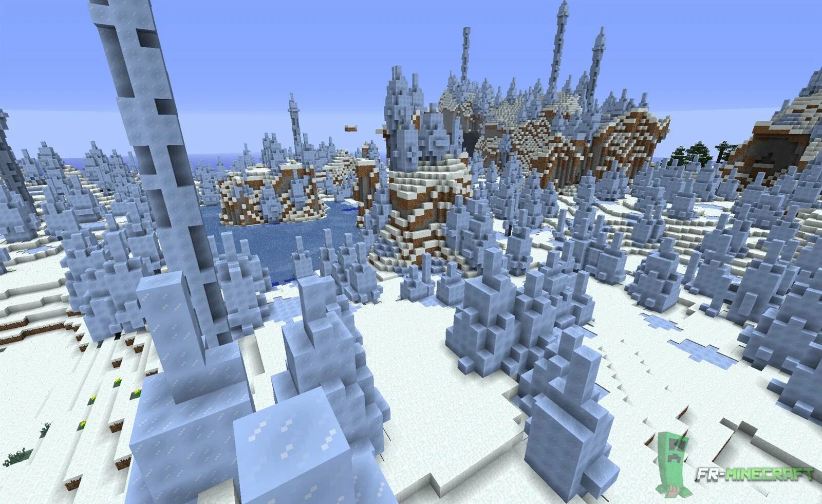 Горный биом в майнкрафте. Майнкрафт снежный биом. Minecraft деревня в биоме. 14. Майнкрафт биомы снежный биом.