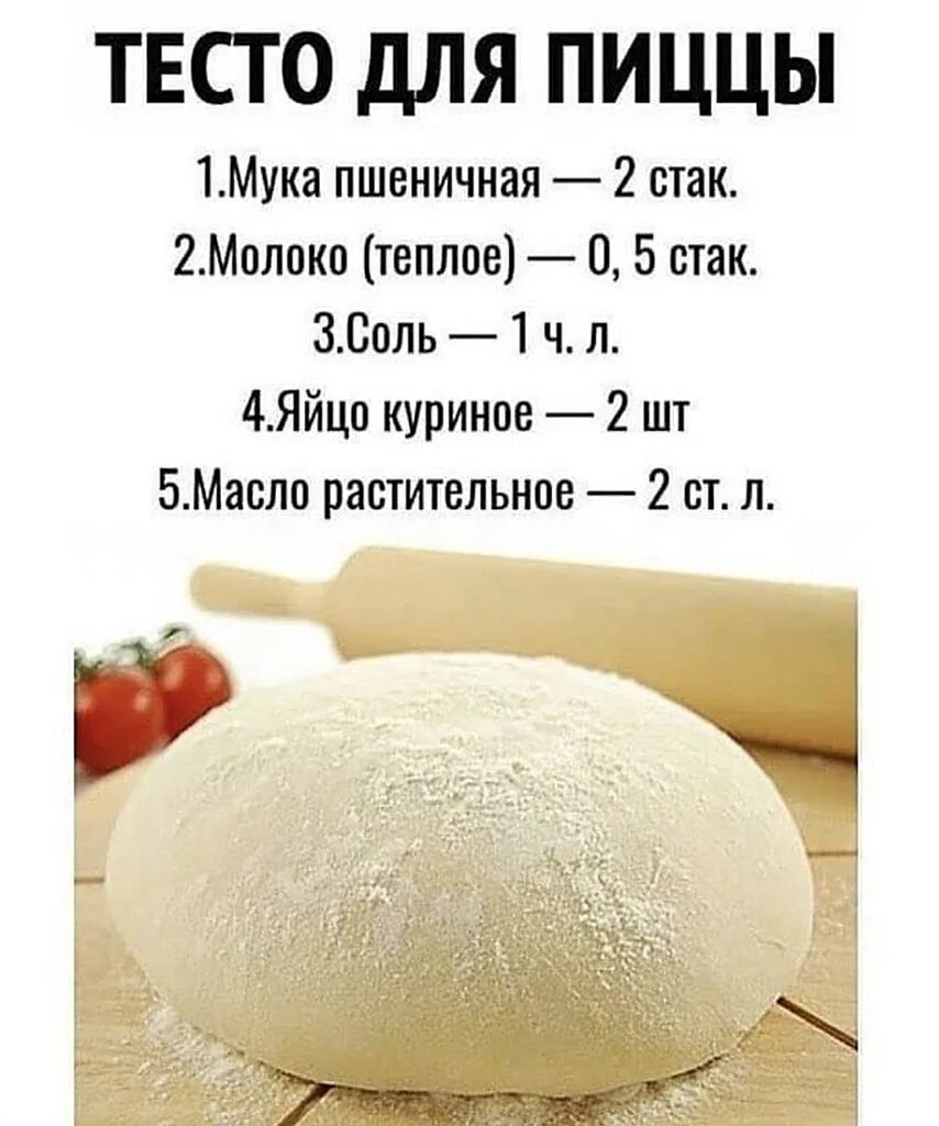 Надо рецепты теста