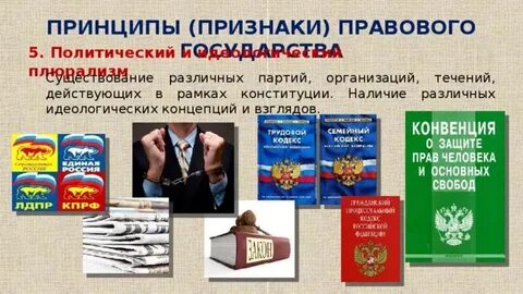 Существование политического плюрализма наличие правящей политической партии