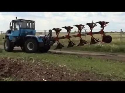 Работа плугов оборотных