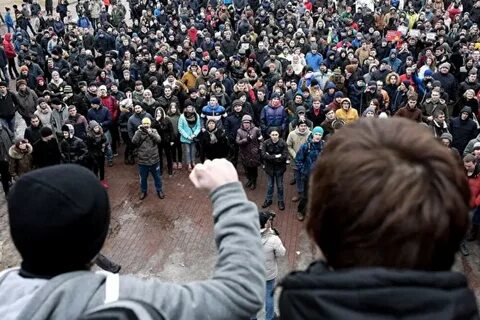 Участие в митинге