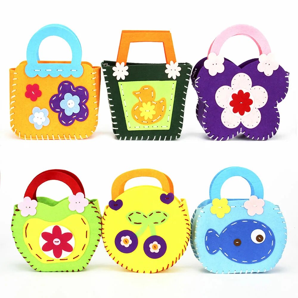 Детская сумка из фетра. Творчество. Создай сумочку своими руками набор. Набор для шитья в сумочке. Шаблон сумочки из бумаги для детей.