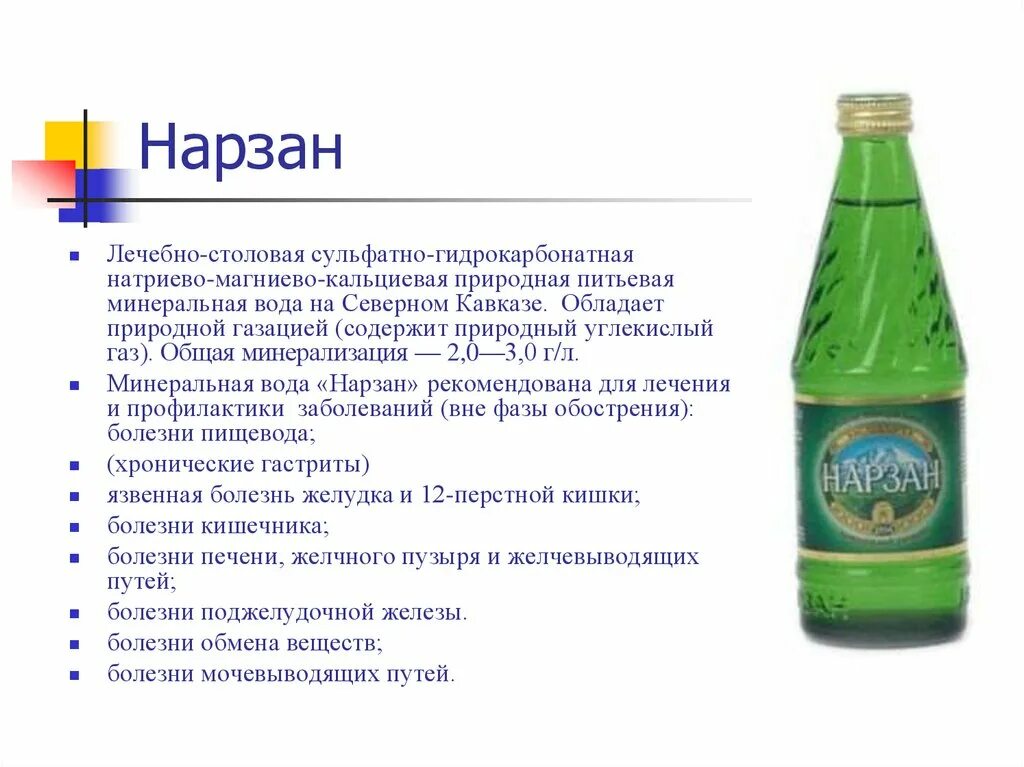 Нарзан показания к применению и противопоказания. Минеральная вода Нарзан 4 состав. Нарзан общая минерализация. Сульфатно-гидрокарбонатная вода Нарзан. Нарзан Кисловодск минеральная вода.