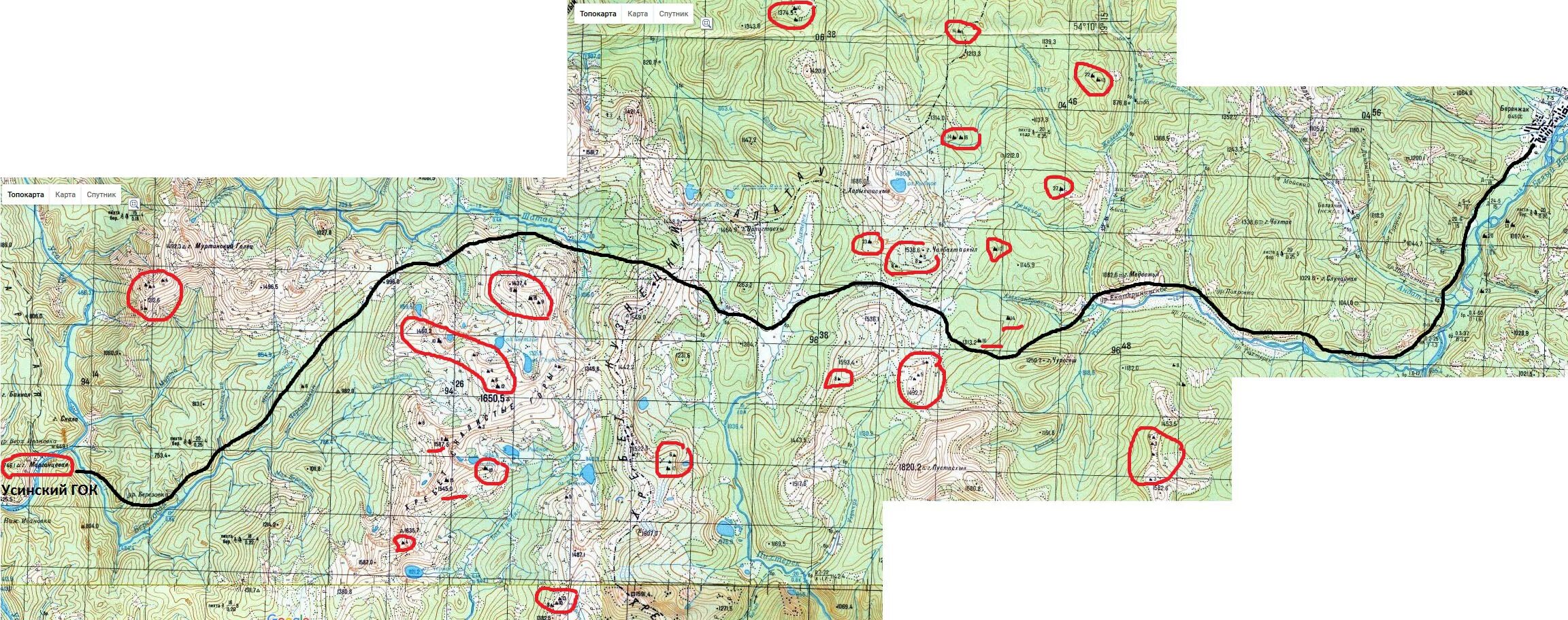 Карта кузнецкого района. Дорога на Усинский ГОК. Усинский ГОК на карте. Дорога Беренжак Усинский ГОК. Карта таежной местности.