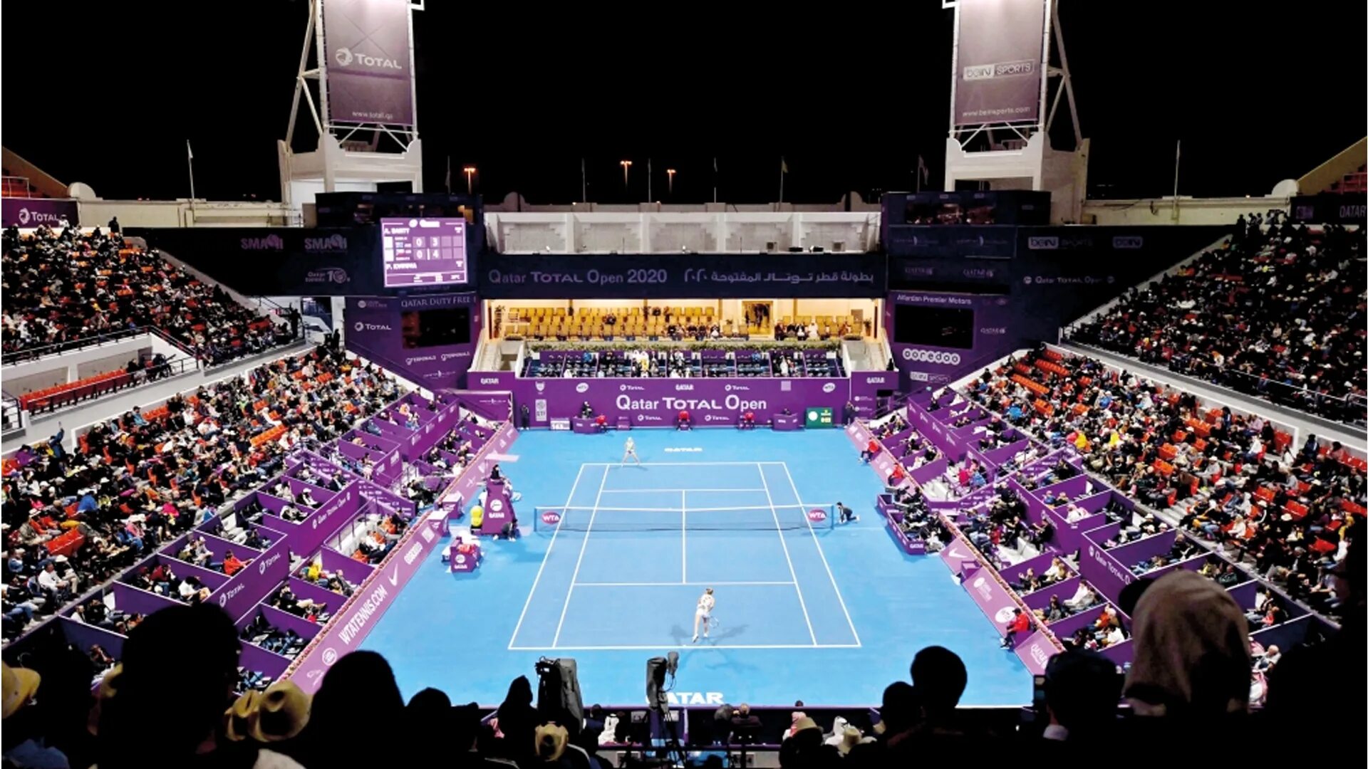 Теннисные турниры 2024. WTA Доха. Катар теннис 2024. Khalifa International Tennis and Squash Complex.