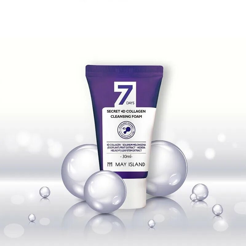 7 days secret. 7 Days Secret 4d Collagen Cleansing Foam. Очищающая пенка с коллагеном 7 Days Secret 4d Collagen Cleansing Foam 30 мл.. Коллагеновая пенка для умывания May Island 7days Secret 4d Collagen Cleansing Foam, 30 ml. May Island *Secret 4d Collagen Cleansing Foam пенка для умывания с коллагеном.