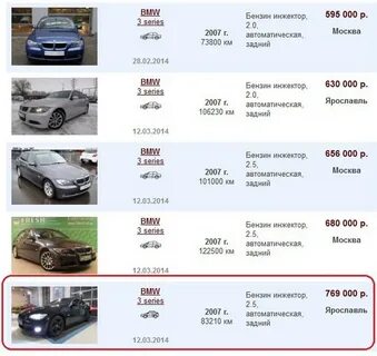 Подобрать автомобиль по цене