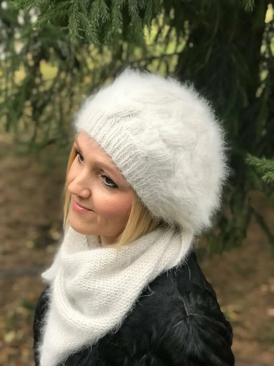 Вязание шапки норка
