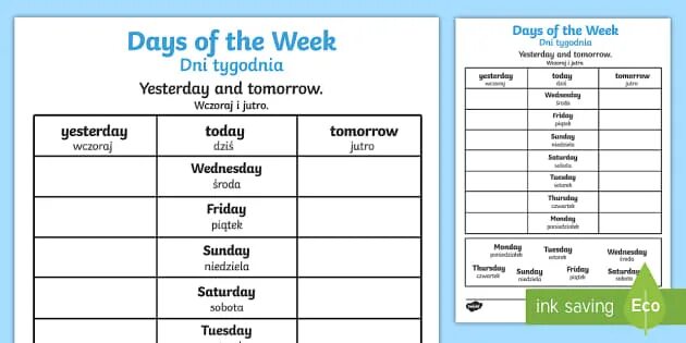 Yesterday was day of the. Days of the week today is. Days of the week yesterday today tomorrow. Today tomorrow yesterday Worksheets. Today yesterday tomorrow week ….