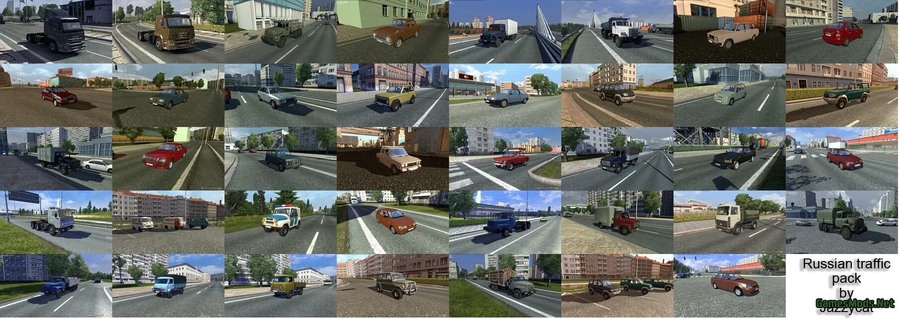 Russian Traffic Pack by Jazzycat. Трафик для евро трек симулятор 2. Евро трек симулятор 2 трафик русский машины. ETS 2 моды русский трафик