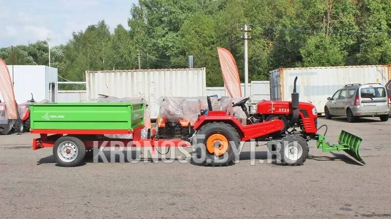 П 3210. Прицеп kerland  керланд п-3210 с псм к трактору. п-3210 прицеп. телеги для трактора самосвальный.