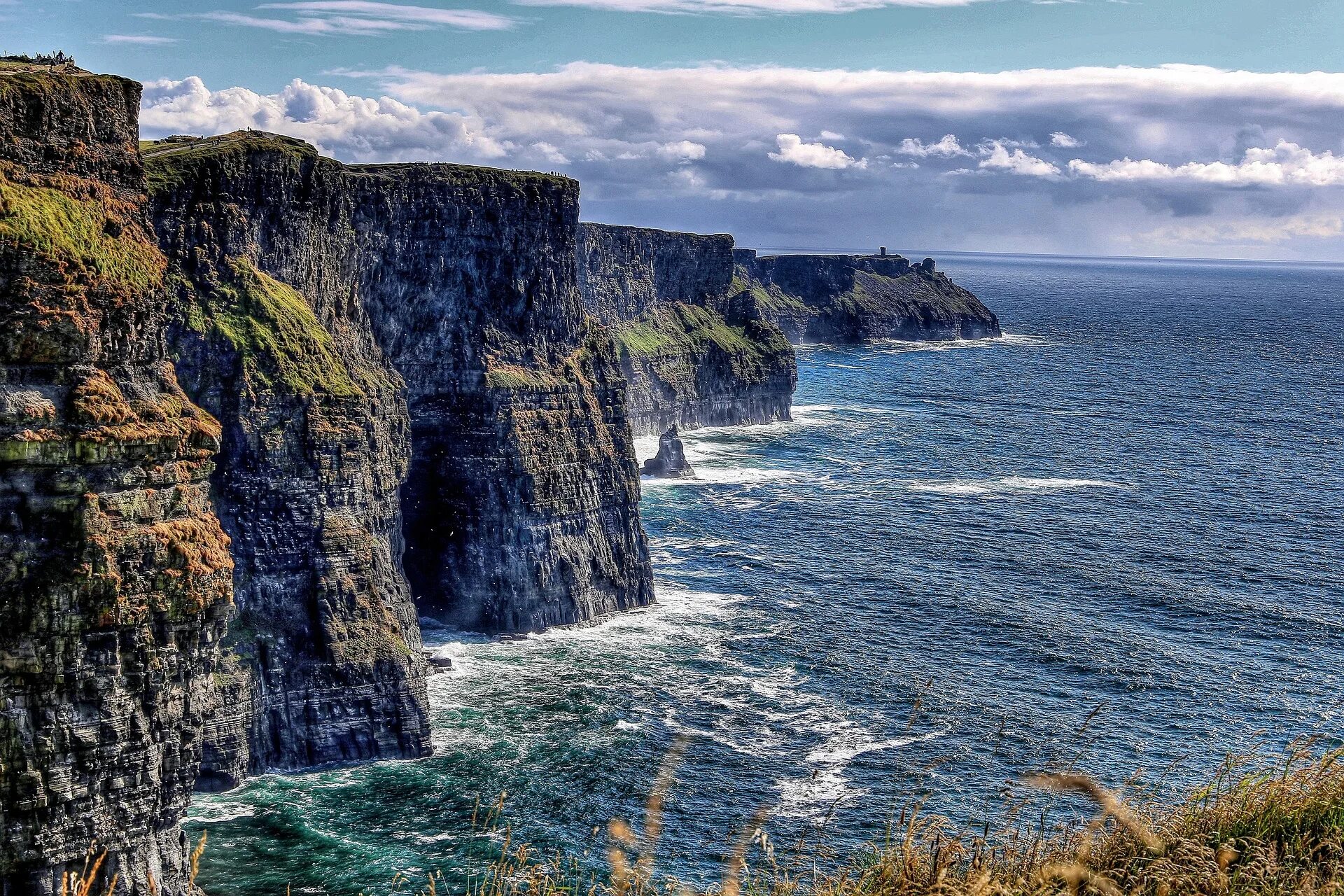 The cliff 4. Cliffs of Moher Ирландия. Скалы мохер, графство Клэр, Ирландия. Океан скалы мохер Ирландия. Утёсы мо́хер, Ирландия.