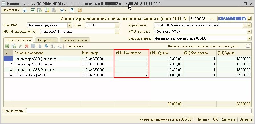 Инвентаризация ос в 1с. Инвентаризационная опись основных средств. Инвентаризационная ведомость основных средств. 1с инвентаризация основных средств.