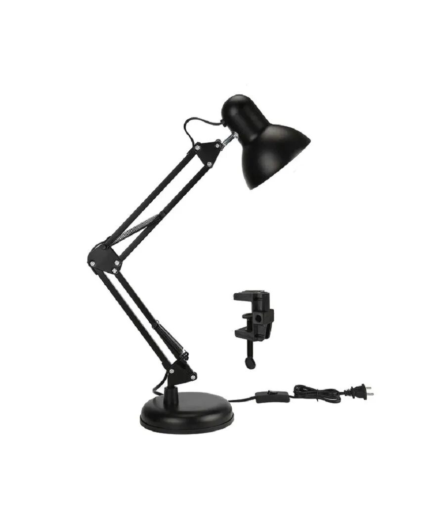 сенсорный светильник. необычные настольные лампы. светильник настольный dl-3 60w-e27, основание+струбцина, черный vkl. лампа "touch dimmer". Elektrostandard лампы светодиодные.